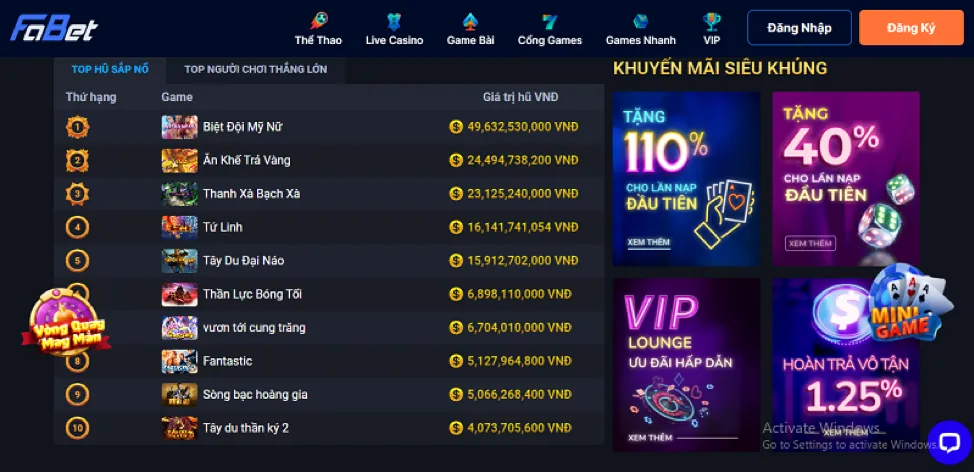 Đa dạng trò chơi tại u888ui